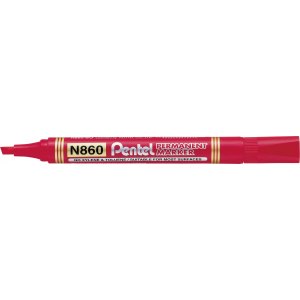MARKER PERMANENTNY N860-B, ŚCI. KOŃCÓWKA PENTEL, CZERWONY