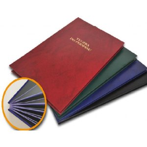 TECZKA DO PODPISU, HARMONIJKOWA, 10 KARTEK, BARBARA, GRANAT.