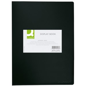 TECZKA OFERTOWA Q-CONNECT, PP, A4, 40 KOSZ., CZARNA
