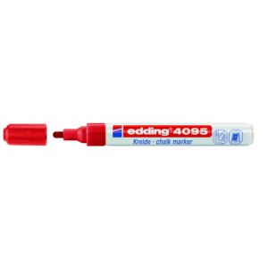 Marker do szyb 4095 Edding czerwony okragły końc&oacute;wka 2-3mm