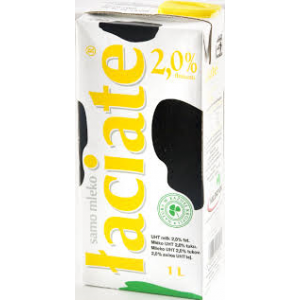 MLEKO UHT ŁACIATE 2%, 1L