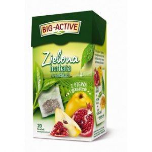 HERBATA ZIELONA, PIGWA Z GRANATEM BIG-ACTIVE 20T