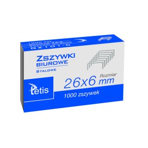 ZSZYWKI BIUROWE 26/6, GZ101, TETIS