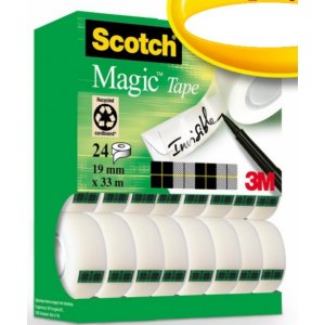 TAŚMA BIUROWA SCOTCH  MAGIC , MATOWA, 19MM, 33M.