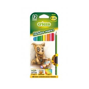 KREDKI OŁÓWKOWE, TRÓJKATNE, CRICCO, 12 KOLORÓW