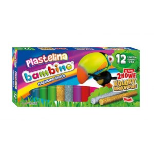 PLASTELINA BAMBINO, 12 KOLOR&Oacute;W, MAJEWSKI
