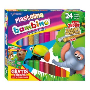PLASTELINA BAMBINO, 24 KOLORY, MAJEWSKI