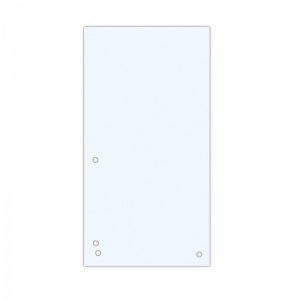PRZEKŁADKI, DONAU, KARTON, 1/3 A4, 235X105MM, BIAŁE