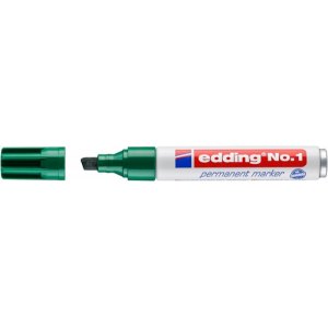 MARKER PERMANENTNY EDDING ŚCIĘTY 1-5MM, ZIELONY