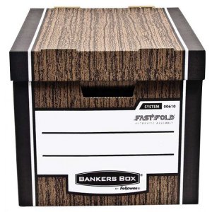 PUDŁO ARCHIWIZACYJNE FELOWES WOODGRAIN, DO 35KG