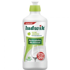 PŁYN DO NACZYŃ MYCIA LUDWIK, ZIELONE JABŁUSZKO 900G