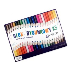 BLOK RYSUNKOWY WEKTOR A3 KOLOROWY
