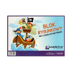 BLOK RYSUNKOWY WEKTOR A4/20K BIAŁY