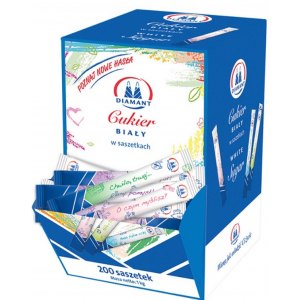 CUKIER BIAŁY SASZEKTA 200X5G