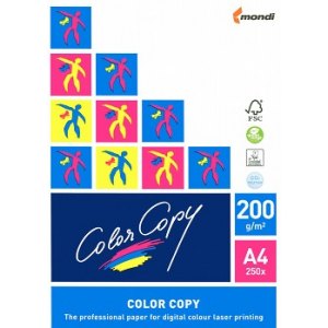 Papier satynowy Color Copy Mondi, format A4 200g, 250 ark.