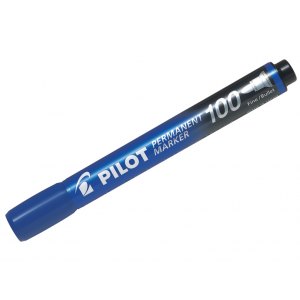 MARKER PERMANENTNY OKRĄGŁY, PILOT, NIEBIESKI