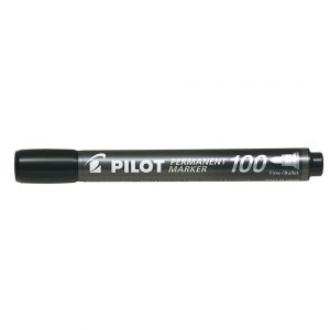 MARKER PERMANENTNY OKRĄGŁY, PILOT, CZARNY
