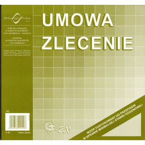 UMOWA ZLECENIE Z RACHUNKIEM 2/3 A4 nowa