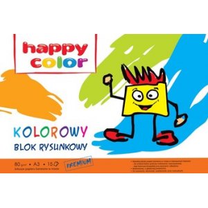 BLOK RYSUNKOWY HAPPY COLOR A3/15K KOLOROWY
