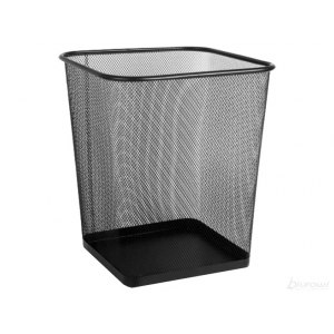 KOSZ METALOWY PROSTOKĄTNY, TIERRA, 18L CZARNY