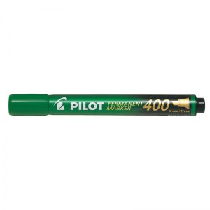 MARKER PERMANENTNY ŚCIĘTY, PILOT, ZIELONY