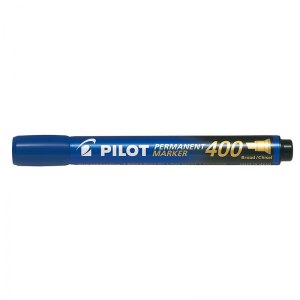 MARKER PERMANENTNY ŚCIĘTY, PILOT, NIEBIESKI