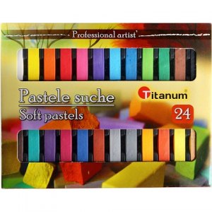 PASTELE SUCHE 24 KOLORY TITANIUM