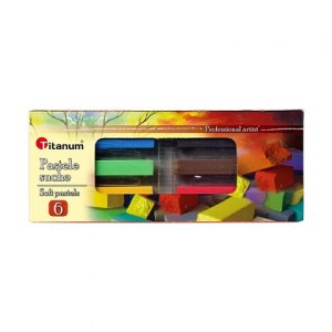 PASTELE SUCHE 6 KOLOR&Oacute;W TITANIUM