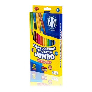 KREDKI OŁ&Oacute;WKOWE JUMBO ASTRA, 12 KOLOR&Oacute;W
