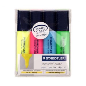 KOMPLET ZAKREŚLACZY STAEDTLER, 4-KOLORY