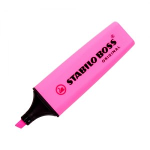 ZAKREŚLACZ STABILO BOSS, R&Oacute;ŻOWY
