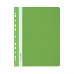 SKOROSZYT PCV A4 TWARDY WPINANY JASNOZIELONY