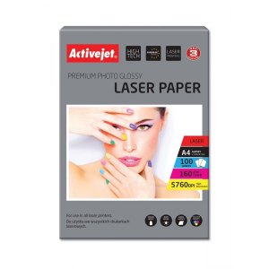 PAPIER FOTO LASER A4 160G 100szt ACTIVE JET