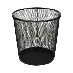 KOSZ METALOWY OKRĄGŁY, TIERRA, 12L CZARNY