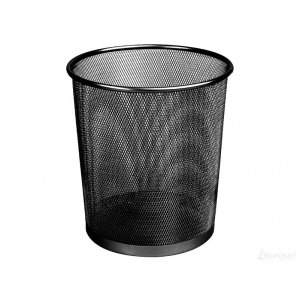 KOSZ METALOWY OKRĄGŁY, TIERRA, 18L CZARNY