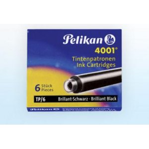 NABOJE DO PIÓR, KRÓTKIE, PELIKAN, BRILLIANT BLACK