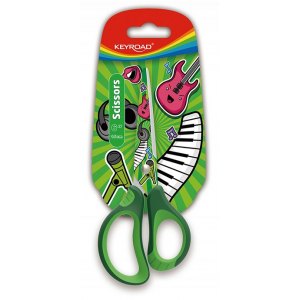 NOŻYCZKI SZKOLNE 15CM SOFT, KEYROAD