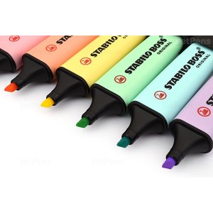 KOMPLET ZAKREŚLACZY BOSS PASTEL, 6-KOLOR&Oacute;W