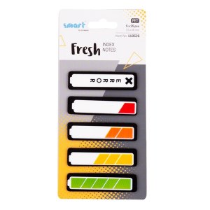 ZAKŁADKI INDEKSUJĄCE PET 12x45mm 5x25szt BATERIA