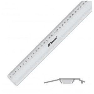 LINIJKA BIUROWA Z GUMKĄ, 50CM, 30072, LENIAR