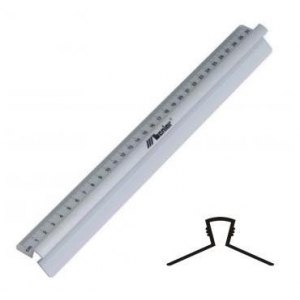 LINIJKA SZKOLNA Z UCHWYTEM, 40CM, 30318, LENIAR