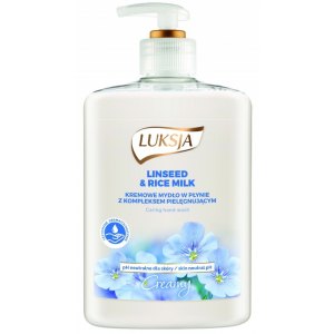 MYDŁO W PŁYNIE LUKSJA CREME, LEN I MLECZKO RYŻOWE, 500ML