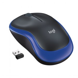 Mysz Logitech M185 optyczna; 1000 DPI; kolor niebieski