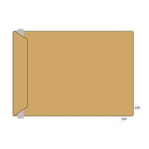 Koperta C-4, brązowa, HK z paskiem, 50 szt