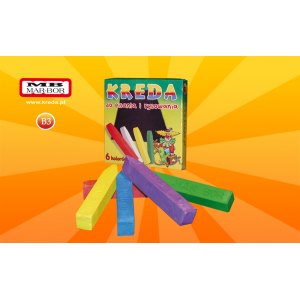 KREDA KOLOR MAŁA - 6 szt MARBOR