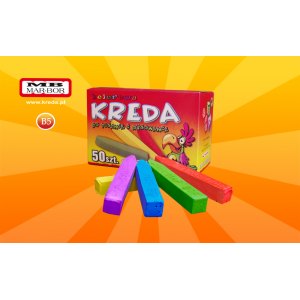 KREDA KOLOR DUŻA - 50 szt MARBOR