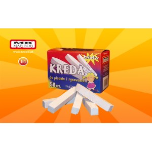 KREDA BIAŁA DUŻA - 50 szt MARBOR