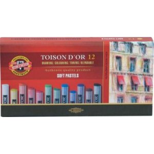 PASTELE SUCHE TOISON DOR, 12 KOLORÓW, KOH-I-NOOR