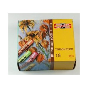 PASTELE SUCHE TOISON DOR, 18 KOLOR&Oacute;W, KOH-I-NOOR