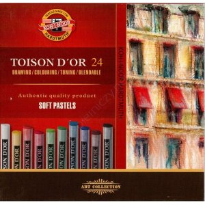 PASTELE SUCHE TOISON DOR, 24 KOLORY, KOH-I-NOOR